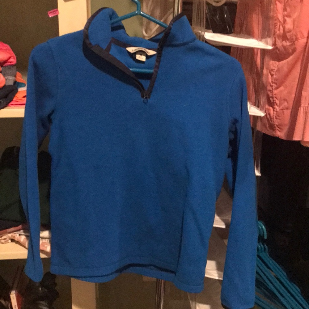 Lands’ End quarter zip sweater